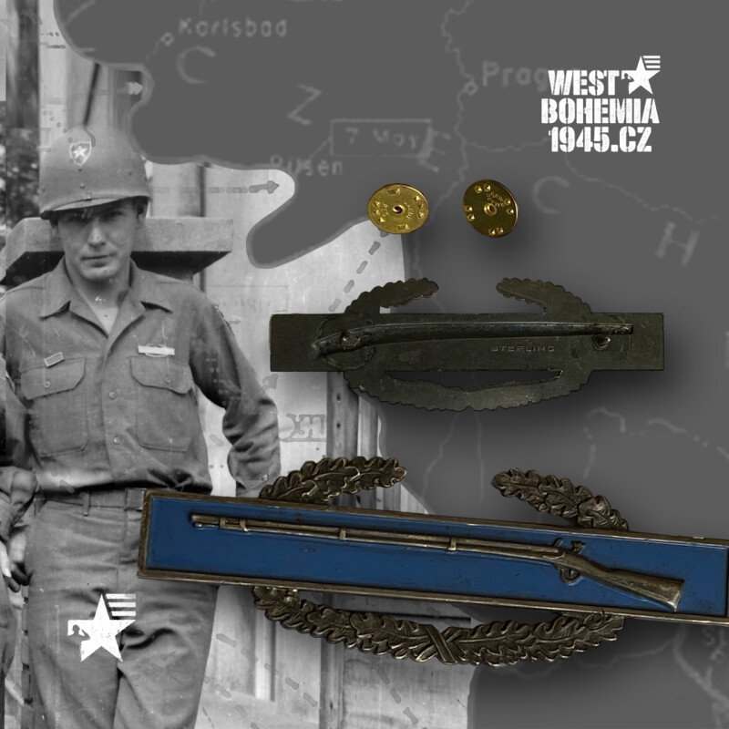 Originální bojový odznak pěchoty COMBAT INFANTRY BADGE STERLING